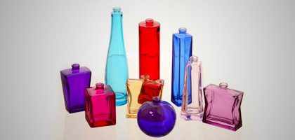 Pinturas Translúcidas em frascos de Perfume